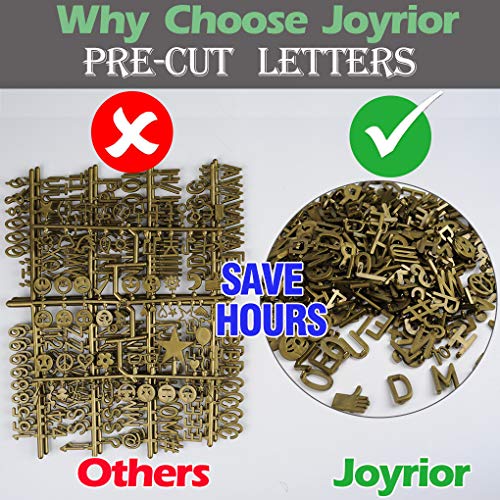 Farmhouse Rustic Gray Felt Letter Board 10X10 Inches With Stand Easel + 748 Pre-Cut Letters + 11 Cursive Words Shabby Chic Wood Frame Changeable Message Board With Letters (White And Metal Gold) #TOP2