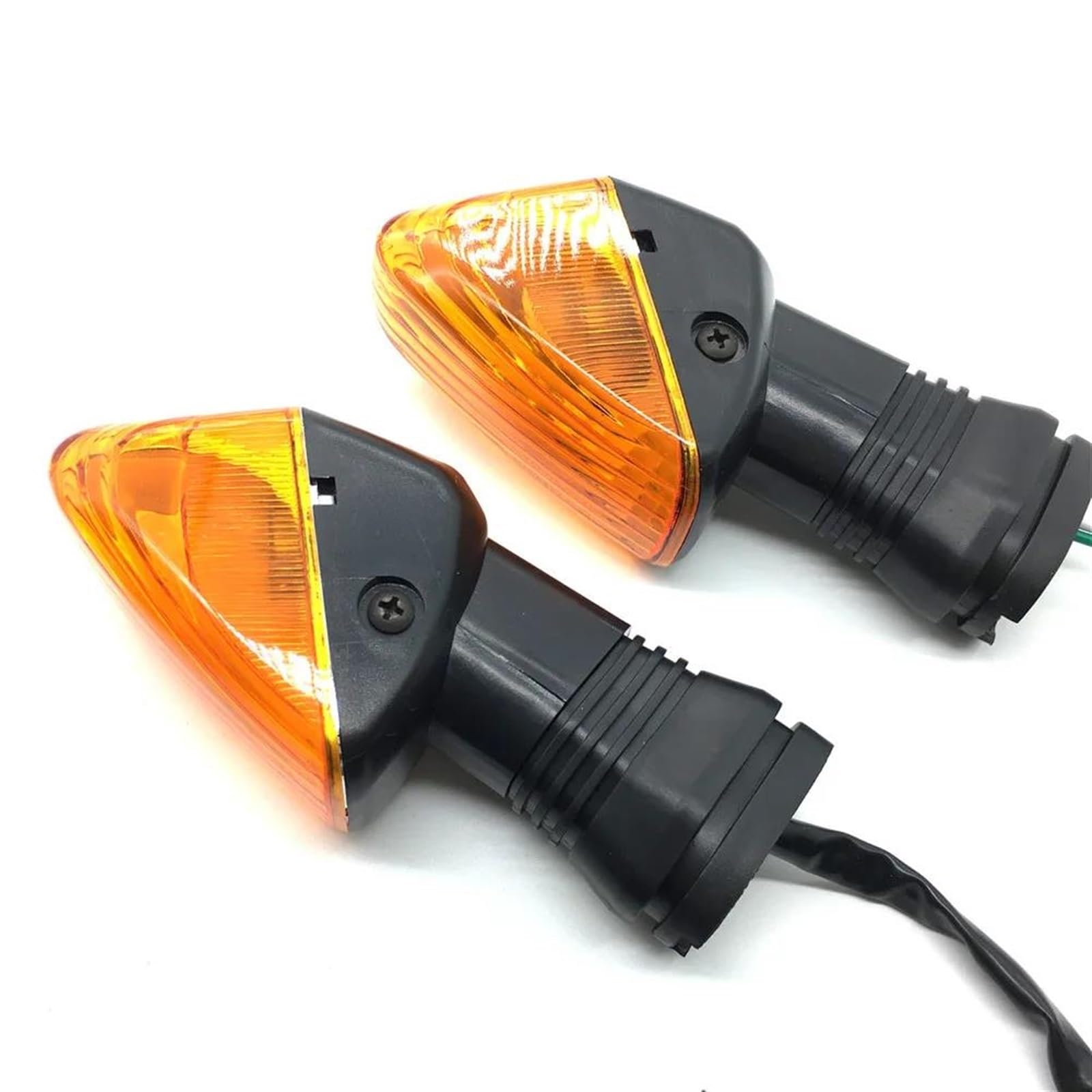 Luz Indicadora De Giro para Motocicleta, Luz Intermitente Delantera/Trasera para Kawasaki Z750S ZX-6R ZX-6RR KLE 500/650, para VERSYS KLR650(Ámbar)
