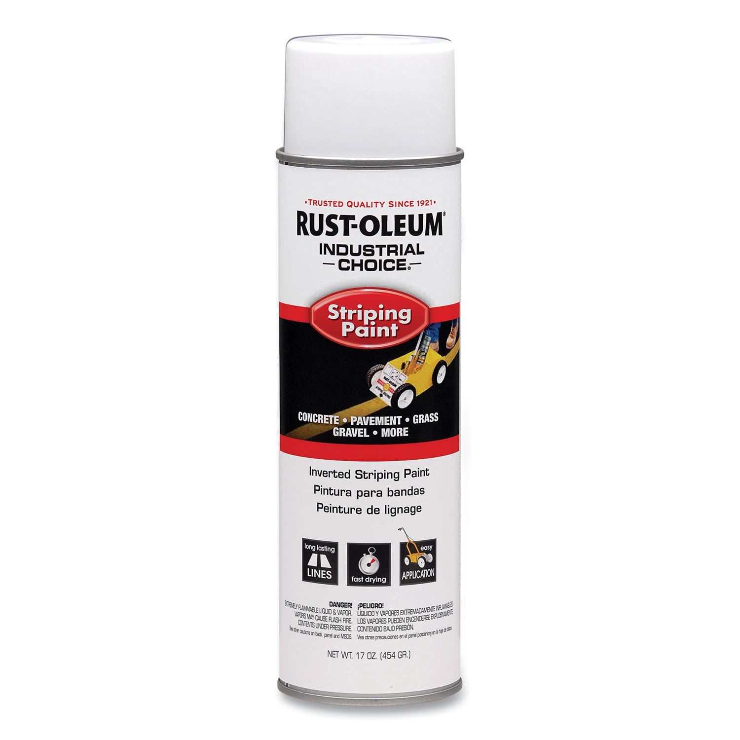 RUST-OLEUM 1691838 Industrial Choice 18-Ounce White Inverted