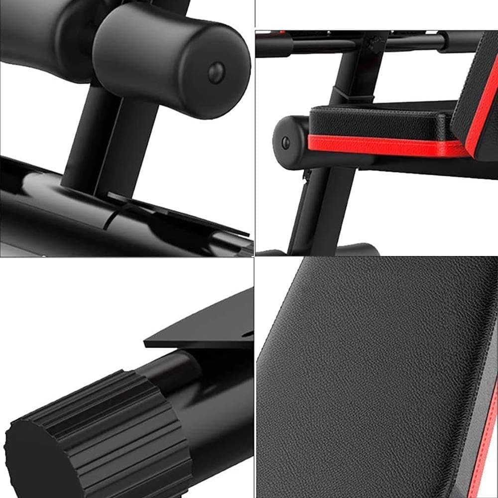 YOGIMOONI Home Bench Press Chair Dumbbell Stool Adjustable Dumbbell Exercise Bench Flat Weight Bench Foldable Sit Up Incline Abs Flat Fly Weight Press Rope - Stocks (Multi Color), 270 Kg 4