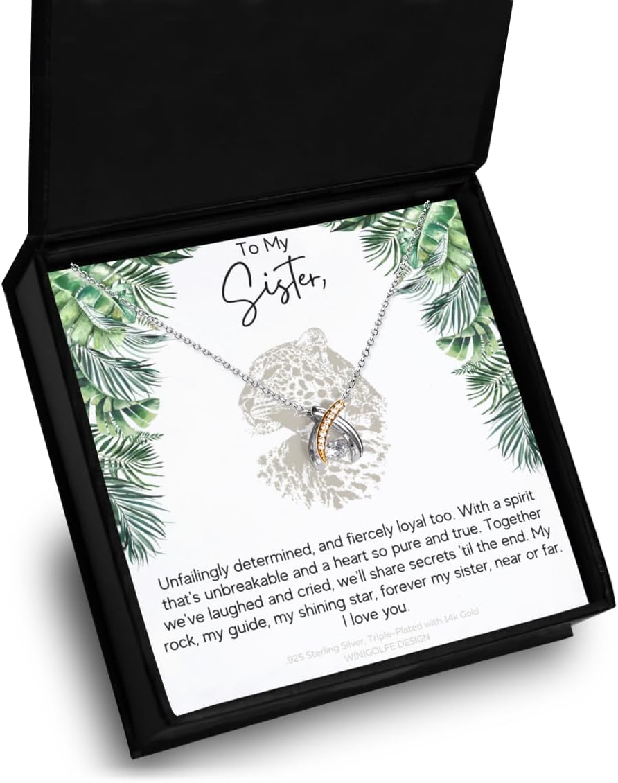 To My Sister Necklace, Best Sibling Gifts, Birthday Jewelry for Sibling, Sister Gifts From Brother, Bride Gift From Brother - Image 3