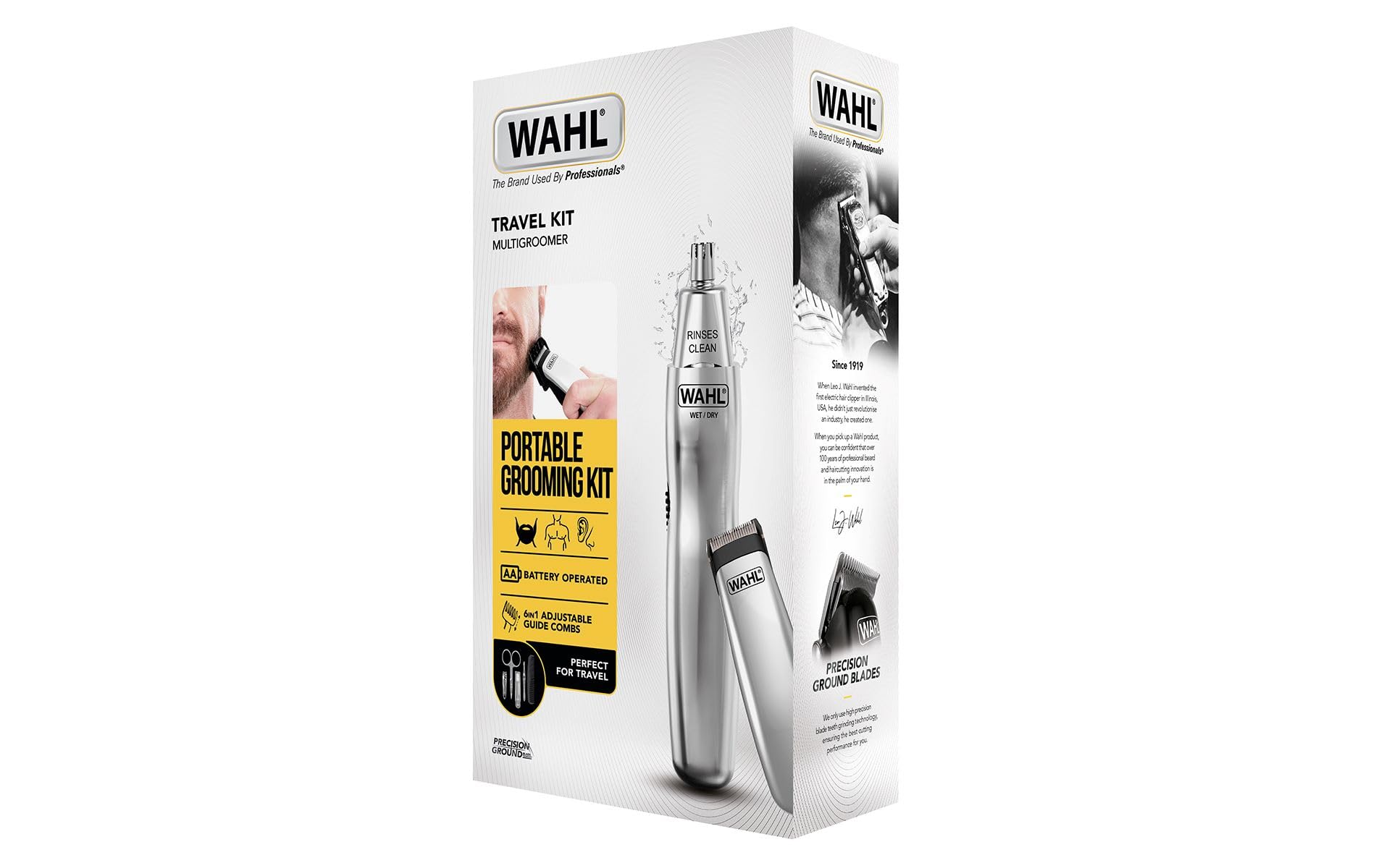 Wahl 9962-1816 - Kit de viaje con recortadora y accesorios