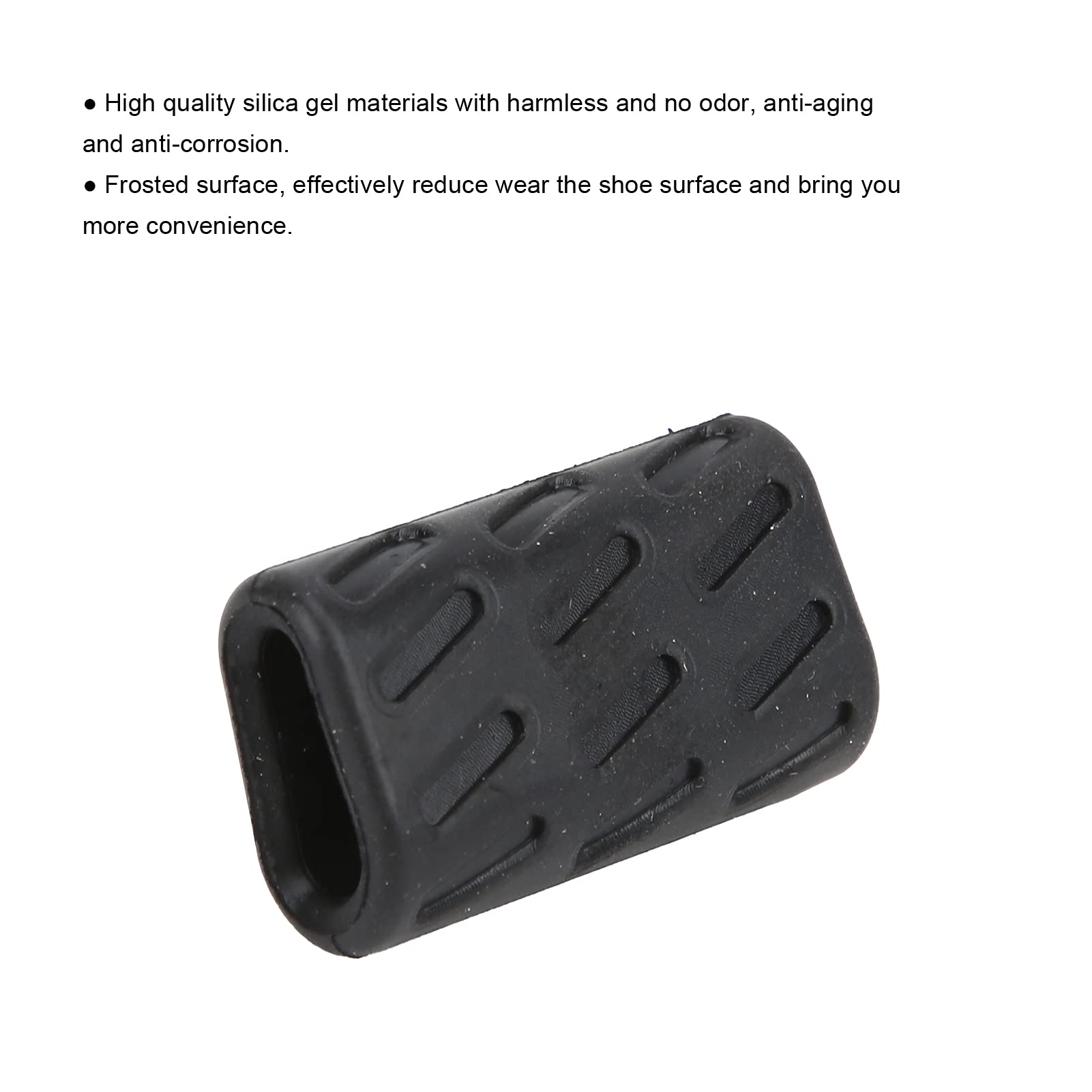 Lot De 5 Protège-pédalier De Vélo En Silicone Noir - Cache Levier De Vitesse, Protection Anti-choc, Dimensions ~9x2,3 Cm