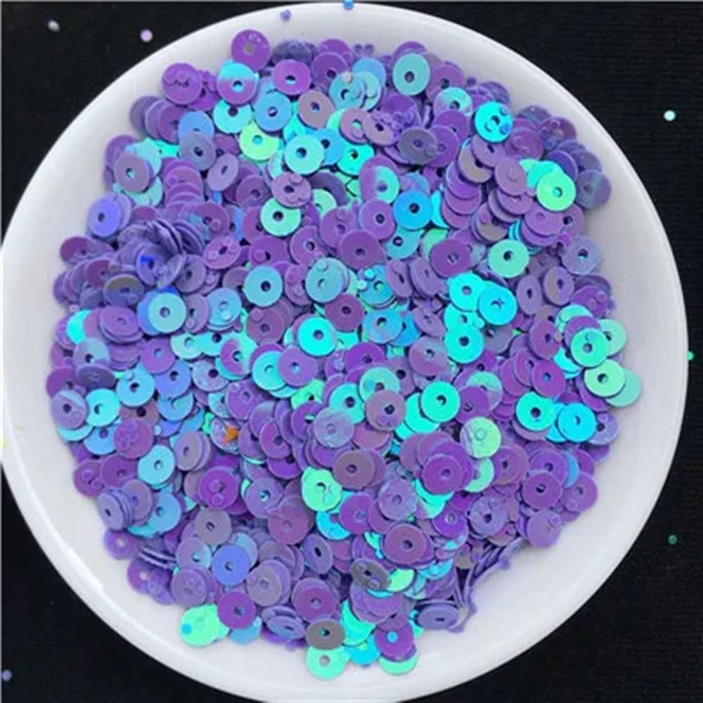 Paillettes de mariage violet clair 3mm pour customiser une robe de mariée DIY