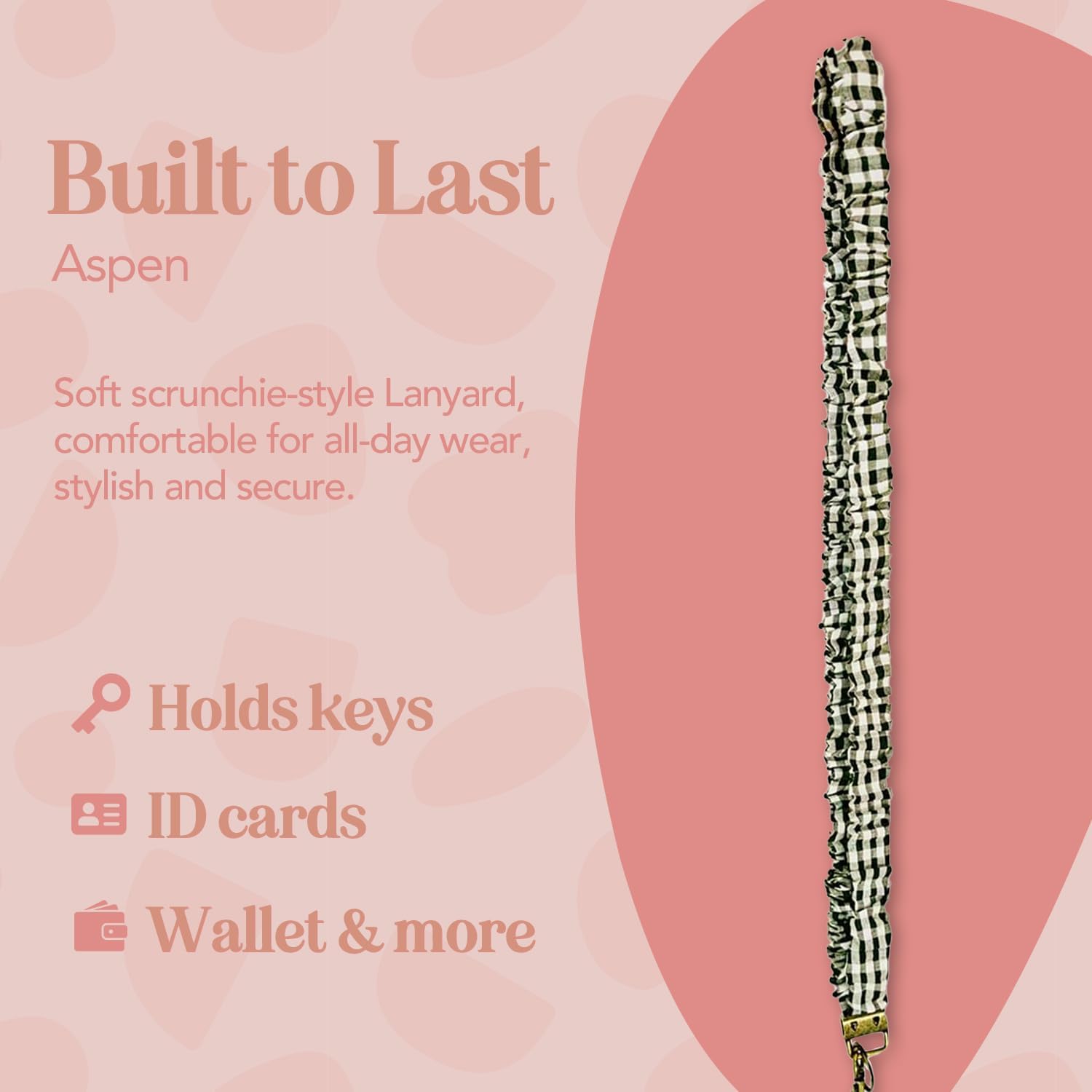 ANDI Neck Lanyard For Women - Scrunchie Cute Lanyard for Keys, Id Card Holder, Wallet - Aesthetic Long Lanyard - Image 3