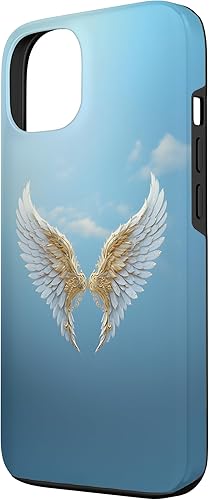 Miniatura 2 de Funda para iPhone 13 Heavenly Golden Angel Wings