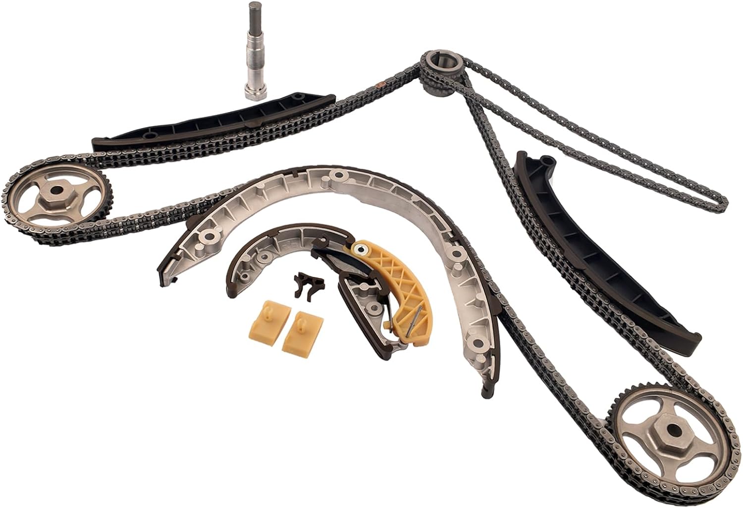 Timing Chain Kit Replacement for Porsche Panamera 2011-2016, Replacement for Cayenne Macan 2015-2019, 3.0/3.6L V6 Part# 94610725275 94610725800 94810516910