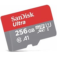 SanDisk Ultra 256 GB microSDXC Memory Card + SD Adapter with A1 App Performance Up to 100 MB/s