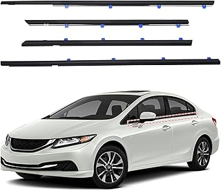 Car Window Weather Stripping Molding Trim Belt,Compatible with Honda Civ...