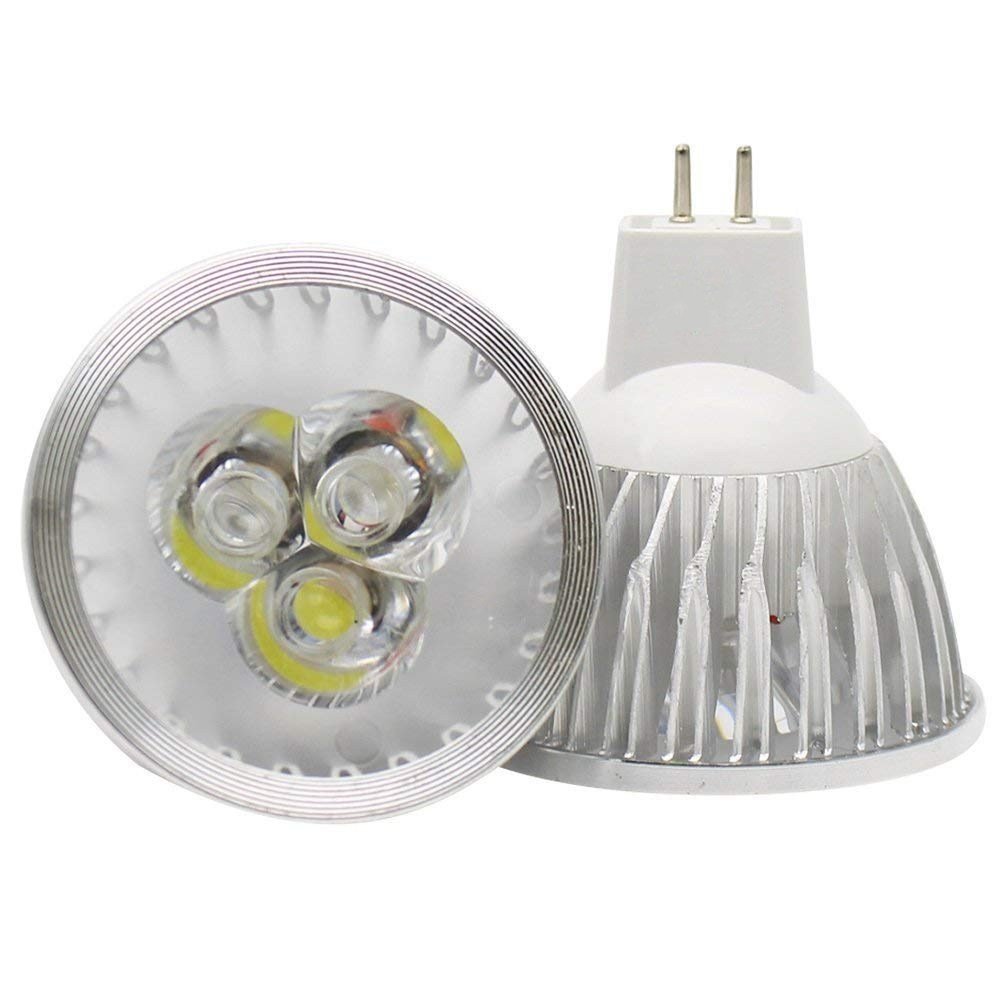 JKLcom MR16 żarówki LED MR16 3W LED zimna biel żarówki GU5.3 MR16 żarówki LED 12 V 3 W LED reflektory punktowe do oświetlenia ścieżkowego krajobrazu, odpowiednik halogenowy 20 W, 10 sztuk
