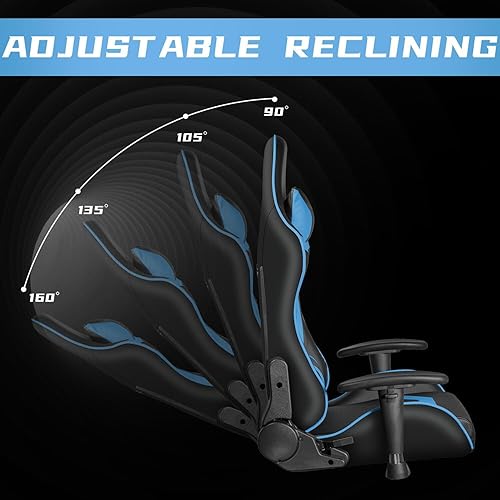 Miniatura 5 de Leather Ergonomic Office Computer Desk Task Chair Swivel Recliner Gaming Chair Office Chair High Back Computer Chair Leather Desk Chair with