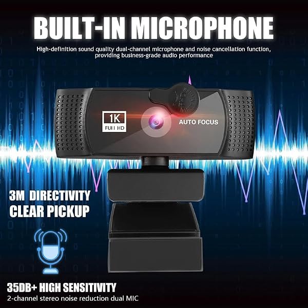DDYYDS Webcam Web Camera with Microphone Plug Cam for PC Computer Laptop Video Mini - 1