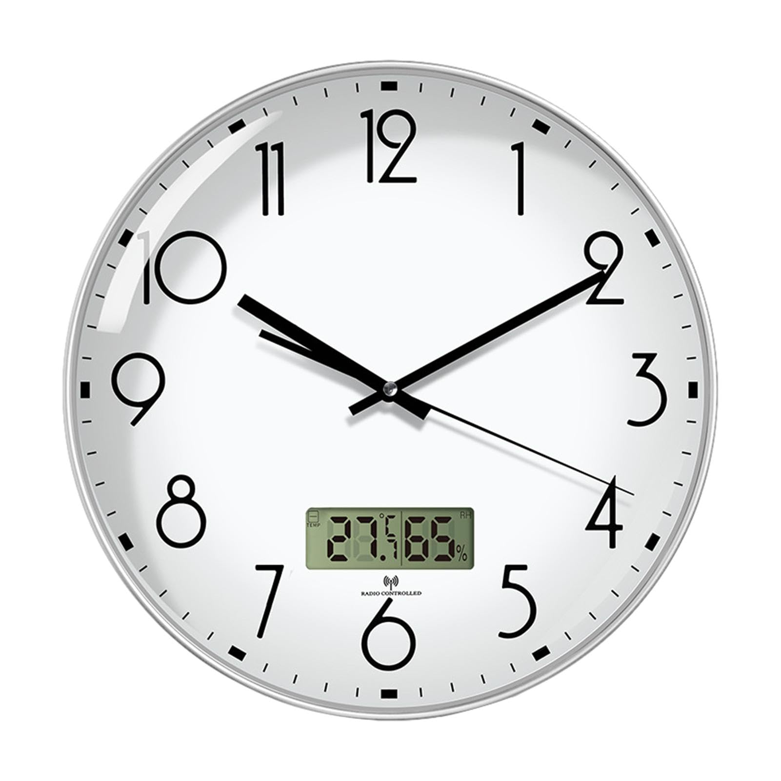 Horloge murale silencieuse de cuisine moderne à piles pour salon