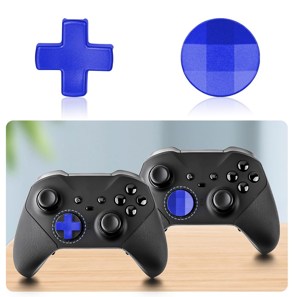 AXFEE 13 en 1 Metal Thumbsticks, Joysticks avec D-Pad Bouton Palettes magnétiques Métal, pour Xbox One Elite/Elite Series 2 Core Manette, Bouton de Remplacement pour Xbox One Elite Series 2