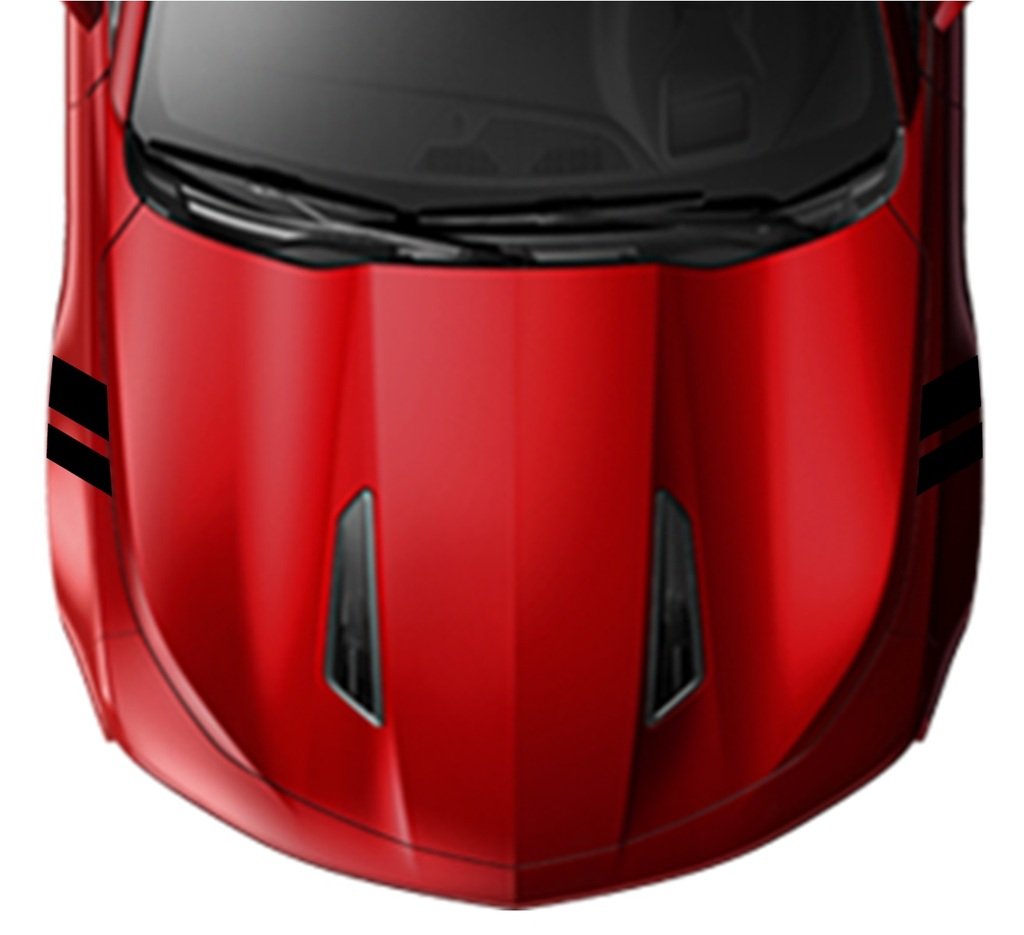 Calcomanías De Vinilo De 4 Pulgadas Para Guardabarros Traseros De Doble Barra, Rayas De Carreras En Ambos Lados, Se Adapta A Chevy Corvette C6 Stingray, Color Blanco