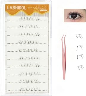 LASHIDOL 下まつげ つけまつげ のり不要 部分つけまつげ ナチュラル のり不要つけまつげ専用ピンセット付き 簡単装着 軽量 快適 初心者向け 時短メイク アイメイク用 大容量（No.2-ツインスター）