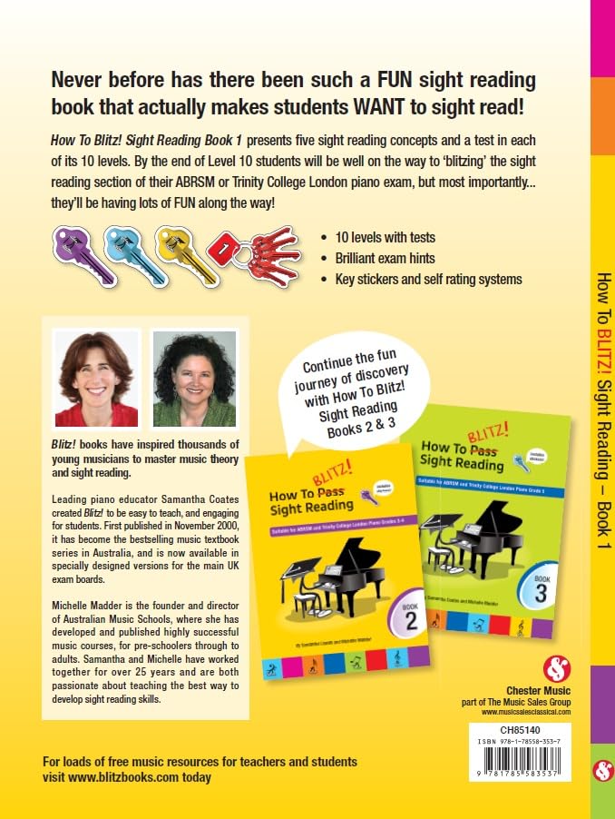 How to blitz! sight reading book 1 piano pour vos séances à la maison - 3