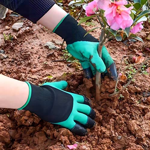 Garden Gloves With Claws, Anti Slip Gloves For Excavation, Planting, And Weeding, Easy To Operate Without Injuring Hands, Are Essential Tools For Landscaping Work (Green) #TOP5