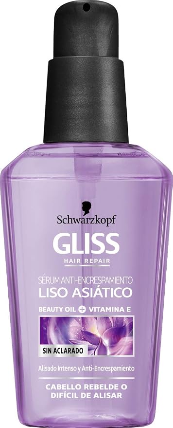 Gliss - Liso Asiático Sérum Anti-encrespamiento - 50ml - Schwarzkopf :  Amazon.es: Belleza