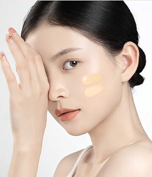 Super Coverage Foundation With Buffing Brush, Super Full Coverage Makeup, Full Coverage Foundation And Brush Set, Concealer Full Face Coverage (Ivory)