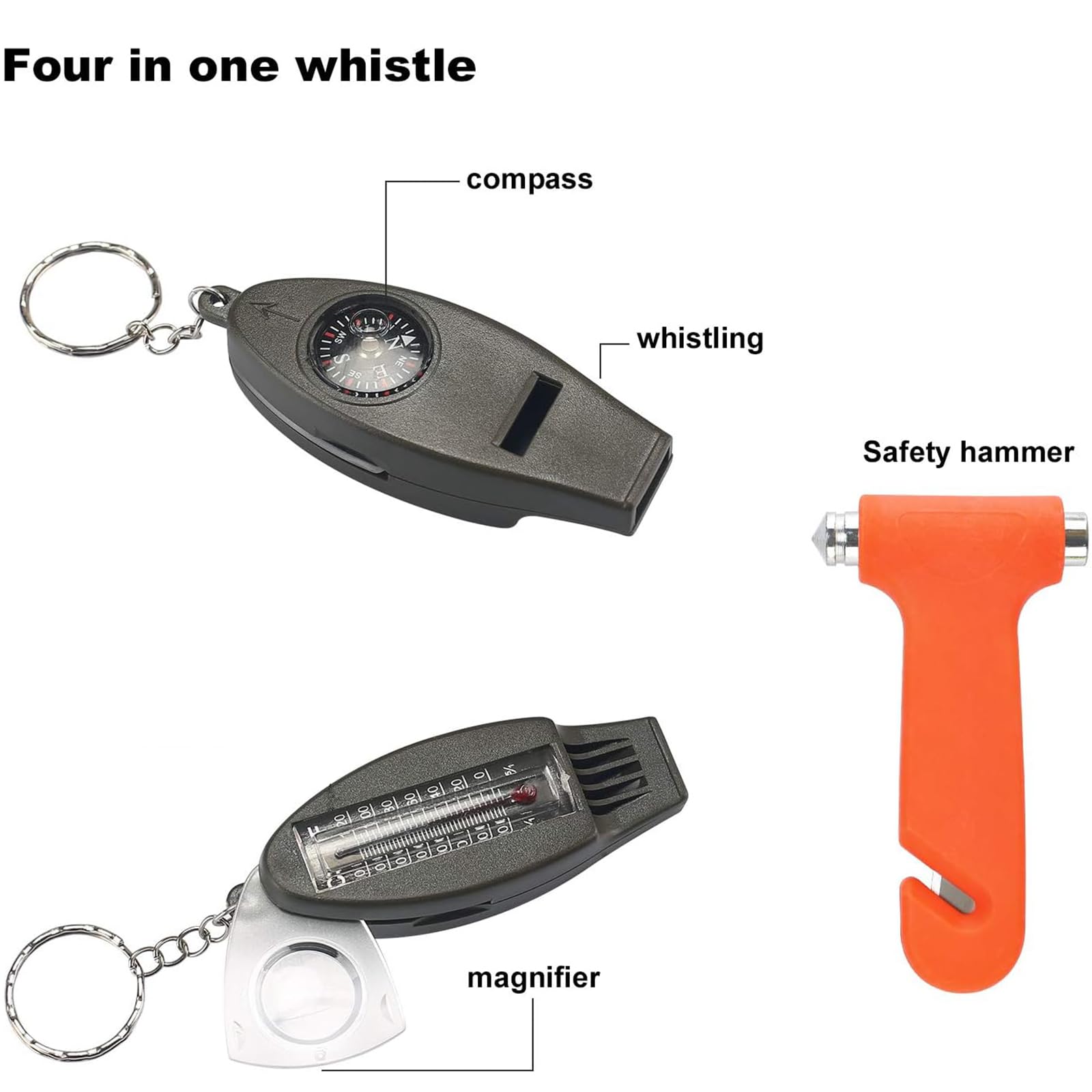 Kit de emergencia para coche, 65 piezas
