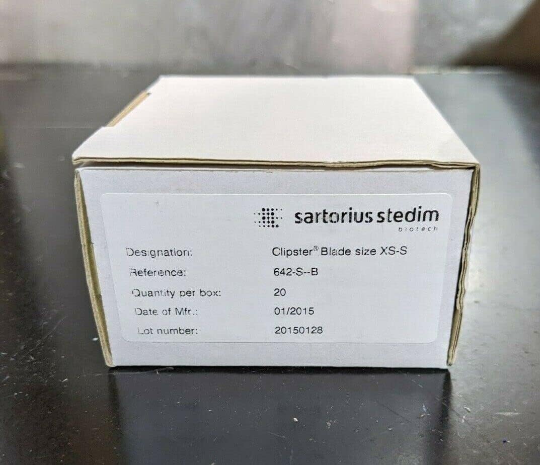 Sartorius Stedim Biotech 642-s-B Clipster Blade Size XS-S/Box of 20 Blades Nib