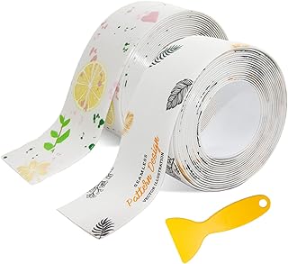 NEPOCHDOM Bath & Kitchen Caulk Tape Sealant Strip,PVC Self Adhesive Tub and Wall Sealing Tape Caulk Sealer,Caulk Strip,sealant Tape,Shower Tile Sealer Adhesive sealant
