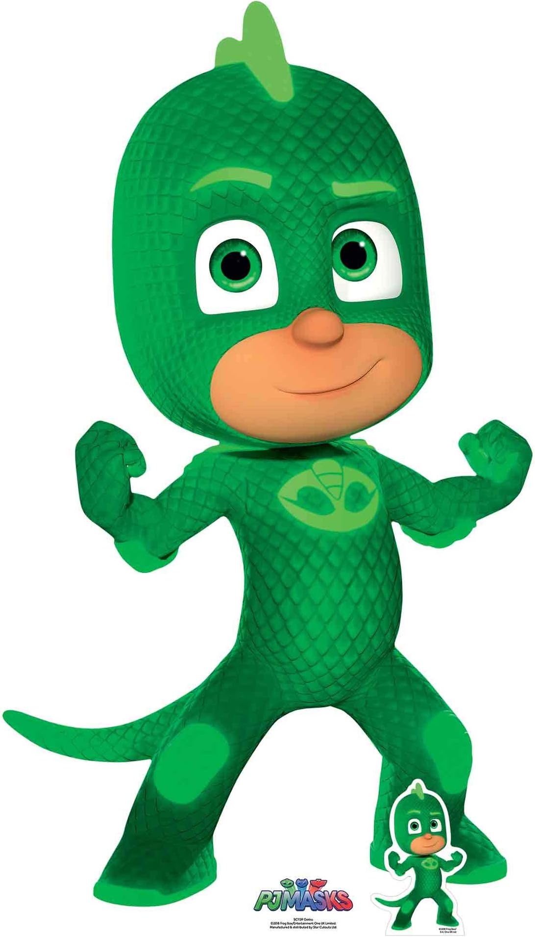 Star Cutouts Ltd SC1159 Official (PJ Masks Party) Lifesize Cardboard Cutout 163cm Tall, Gekko Large