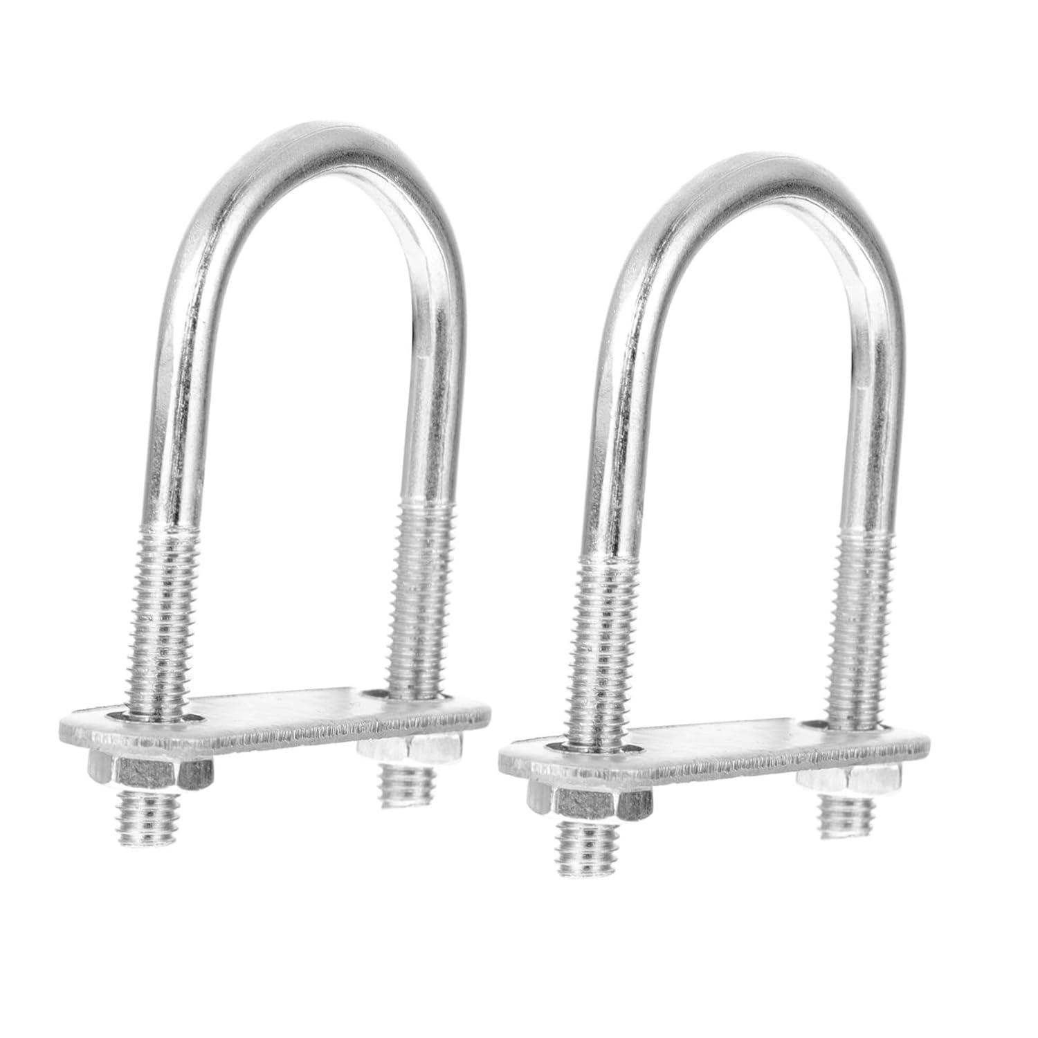 VICASKY 25pcs U-Shaped Screw Tube Clamp Greenhouse Clamp U-Shaped Bracket for Fixed Tube Made