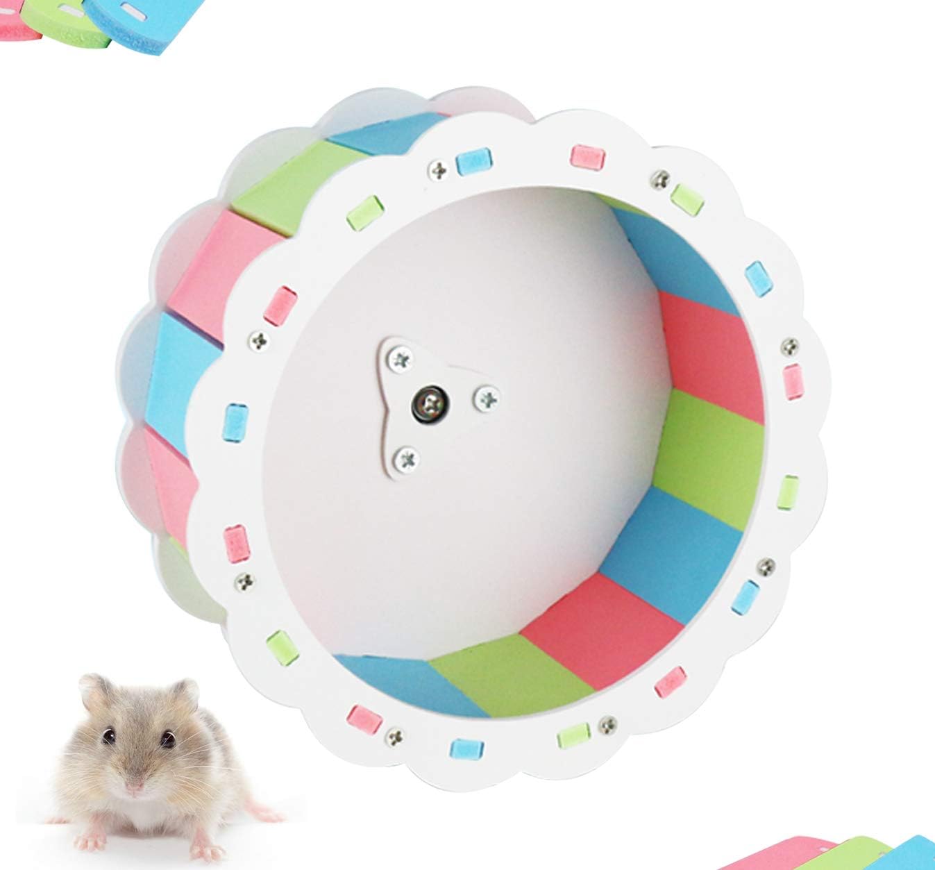 QIMMU Hamster Running Wheel,Small Animal Exercise Wheels,Silent Running