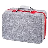 LumingLight収納バッグ 大容量 旅行用 多機能 ショルダーバッグ 小物収納 ポータブル 防塵 防水 耐衝撃保護 (グレー) [並行輸入品]