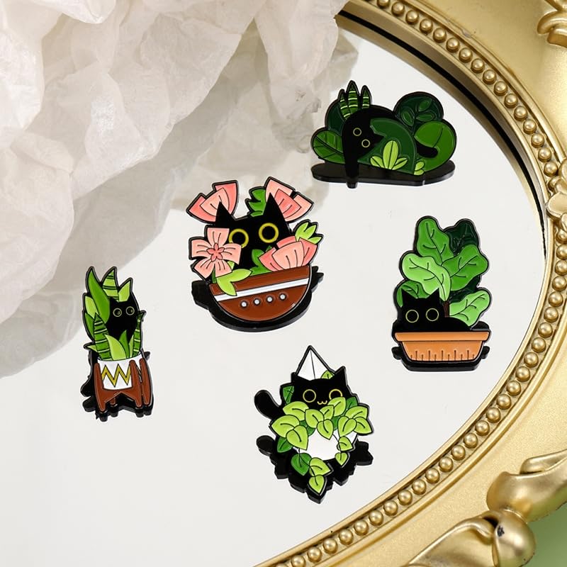 Image of Cute Cartoon Brooch Pins Enamel Brooches Lapel Pins Badge for Women Girls Children for Clothing Bag Decor