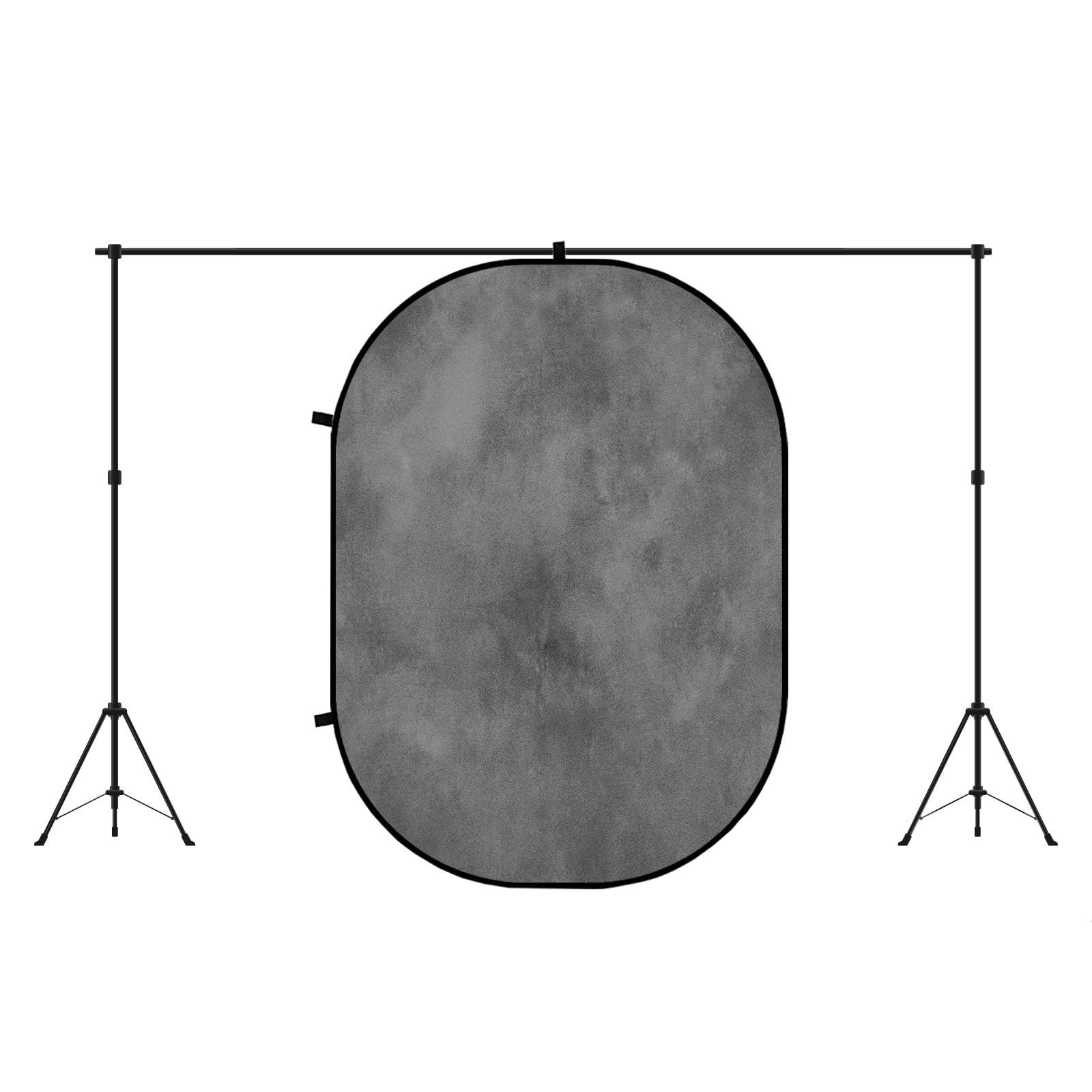 Kate 1.5x2m Grau/Schwarz Falthintergrund Fotografie Faltbarer Studio Hintergrund Faltender Hintergrund für Professionelle Studio Portrait Requisiten