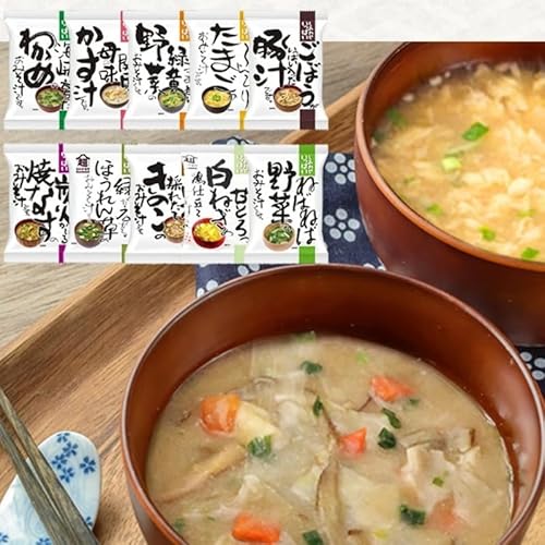 お味噌汁 フリーズドライ〈単品30食〉10種類よりどり インスタント 即席 具だくさん 野菜 (30食, 白ねぎの鶏仕立ておみそ汁)