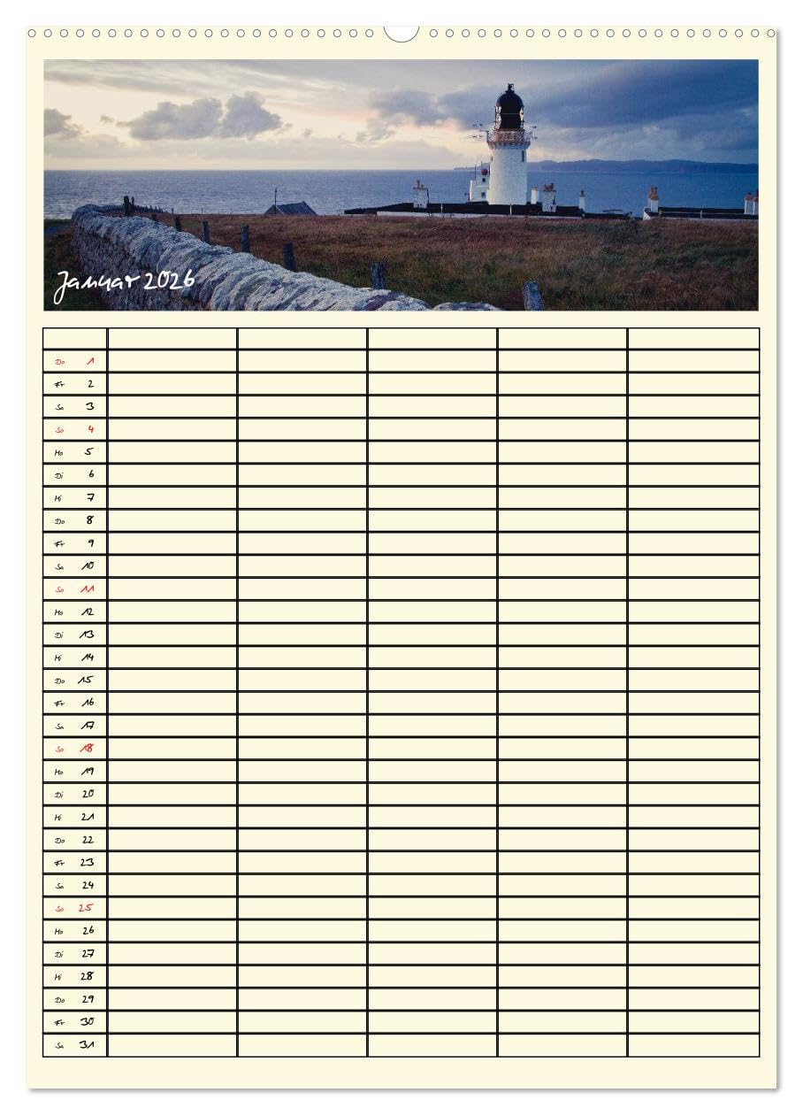 Urlaubsparadiese - Familienplaner (hochwertiger Premium Wandkalender 2026 DIN A2 hoch), Kunstdruck in Hochglanz