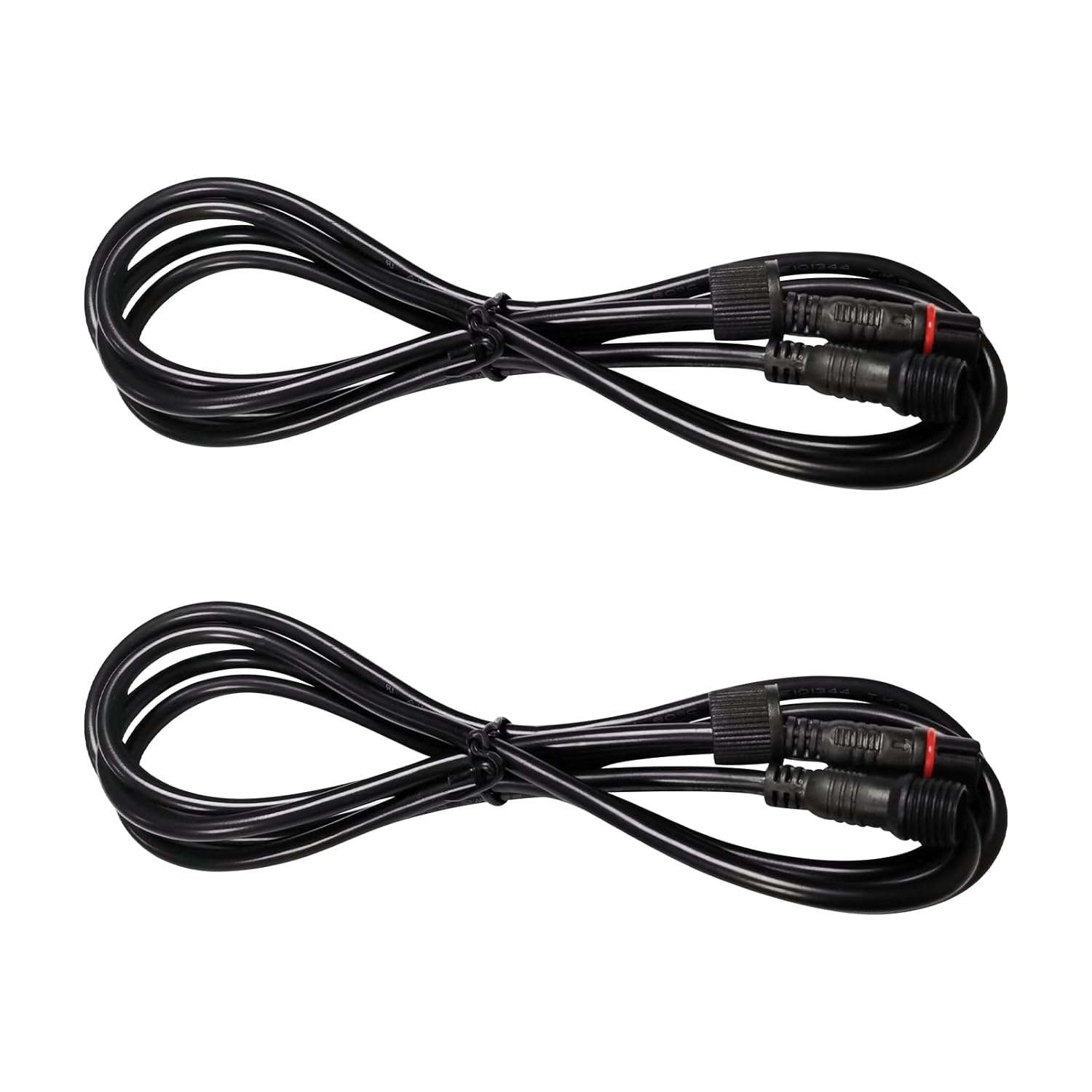2PCS 60in Waterproof RGBW LED Extension Cable 5Pin Extension Wire Cord Set Only for RGBW Wheel Ring Lights Connection
