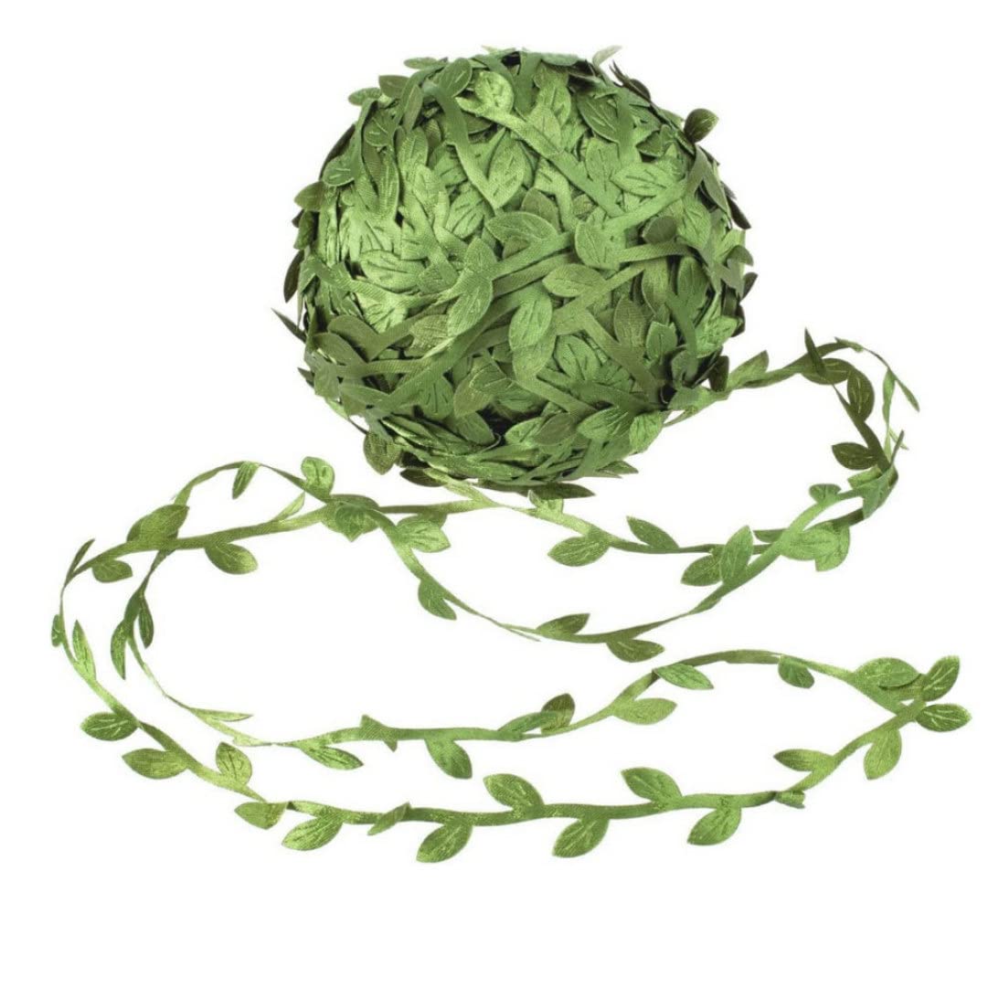 Leaf Vine Ribbon Artificial Hanging Green Leaves 40m DIY Craft Fake Rattan for Wedding