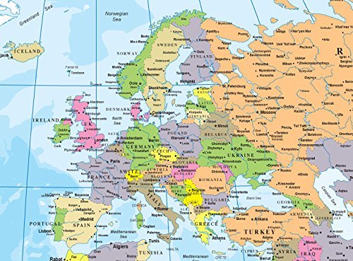 Amazon | クラシックな世界地図壁掛けポスター | 地図 | 文房具