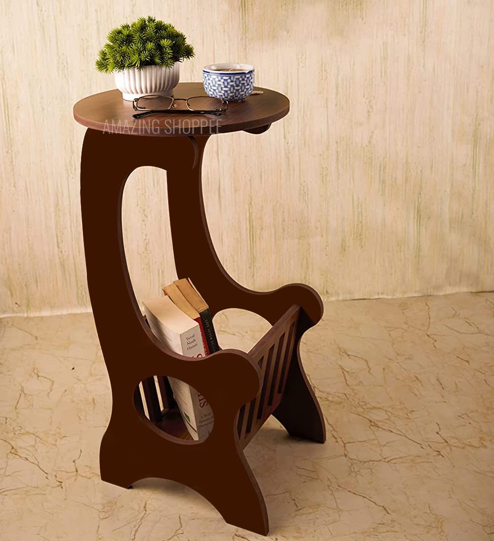 Coffee Table Side Table for Home | Engineered Wood End Table |Bedside Table Living Room Sofa Side Coffee Table for Home Storage for Living Room (Brown)