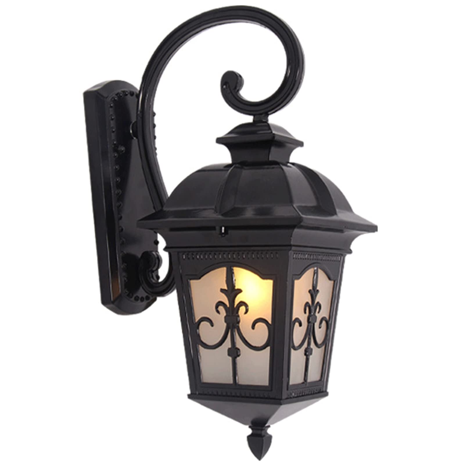 Applique murale extérieure noire GYORI étanche IP65 pour éclairage de terrasse et jardin