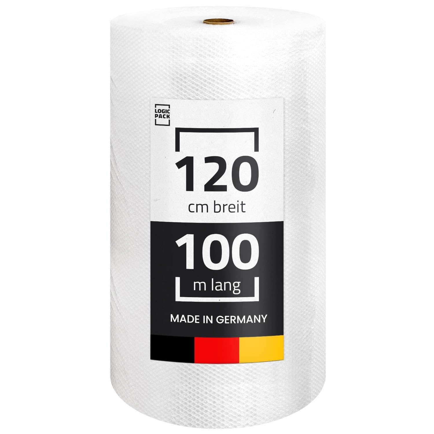 Luftpolsterfolie Rolle 100m x 120cm 50µm 2-lagig Noppenfolie Umzug Versand Verpackung recycelbar Made in Germany