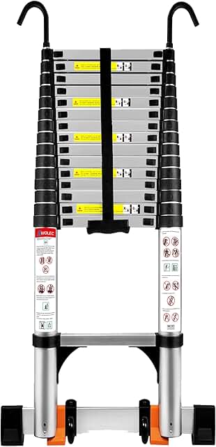 Telescoping Ladder with Hooks 20.3 ft