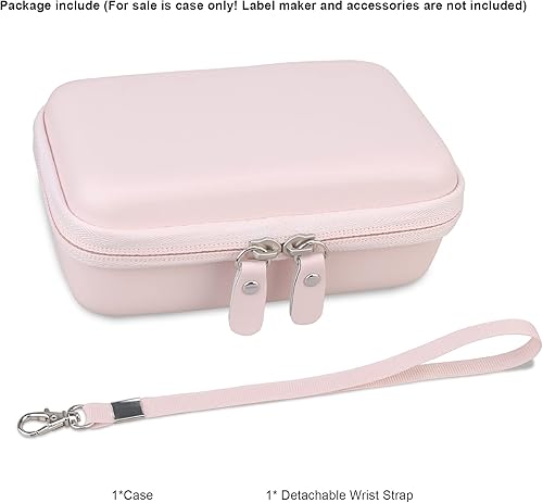 Miniatura 7 de Canboc Funda rígida para máquina portátil SUPVAN E10 con cintaetiquetadora Marklife P11, bolsa de malla para cinta y cable USB, verde menta