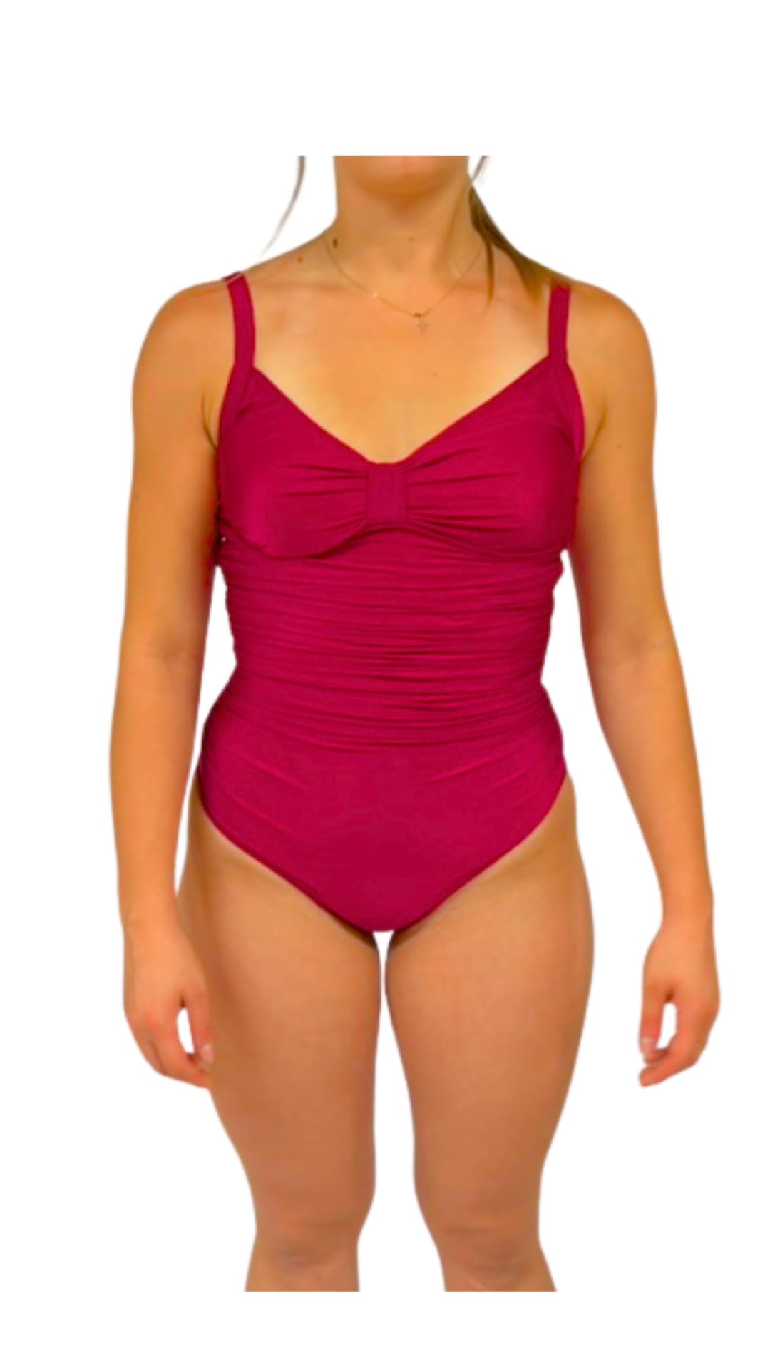 Maillot de bain une pièce Haute Pression DA8014 bordeaux taille 48