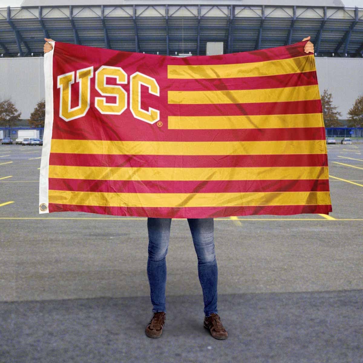 USC Trojans Stars and Stripes Nation Flag - Image 5