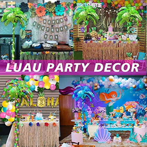 Led Lighted Palm Tree Outdoor Christmas Tree Color Changing Artificial Palm Tree Lights Remote Control, 5Ft Tropical Coconuts Tree For Christmas Hawaiian Jungle Party Pool Indoor Outdoor Decoration #TOP4