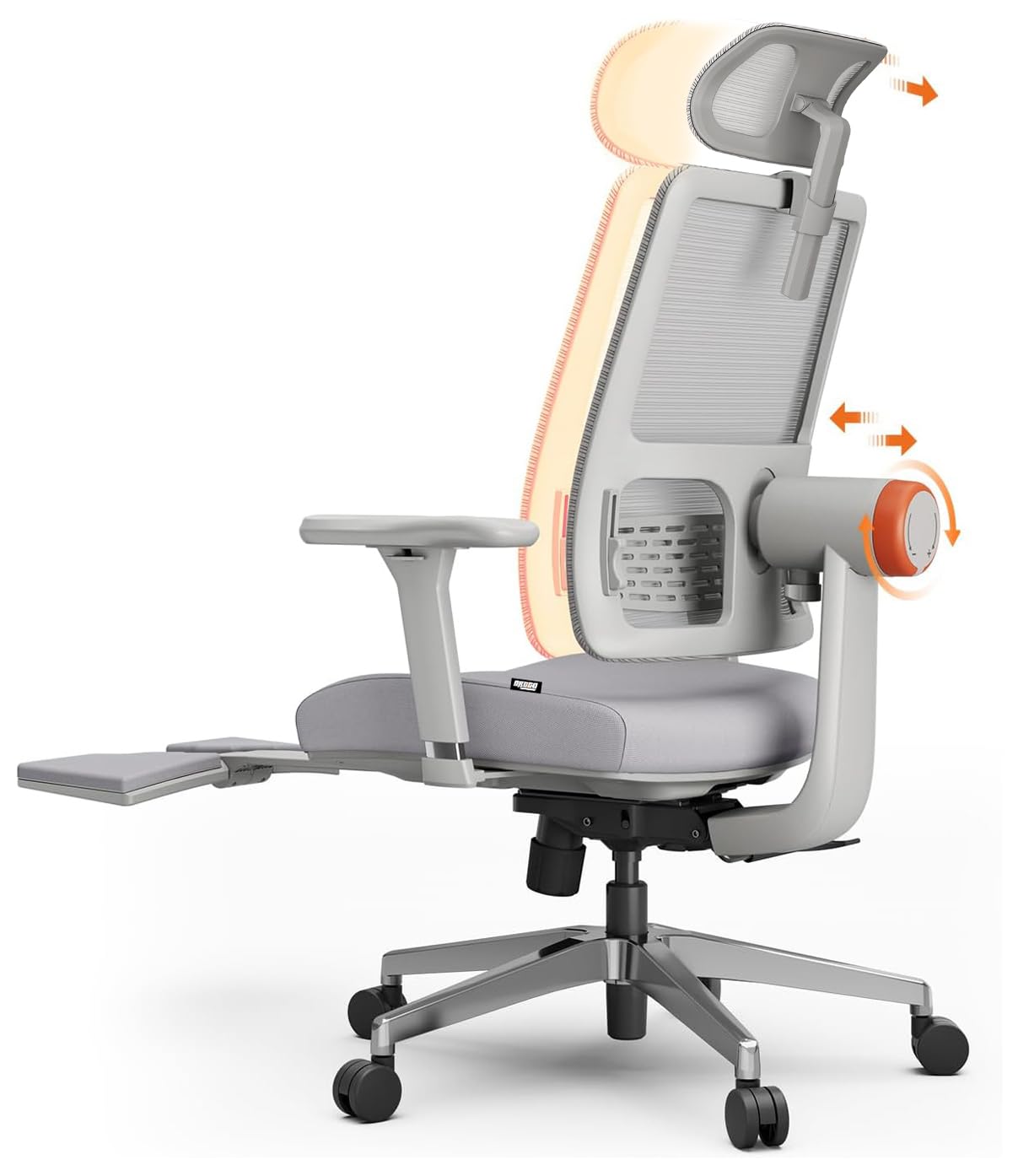 DROGO Ergonomic Office Chair for Work from Home, High Back Computer Chair with Adaptive Lumbar Support, 4D Armrest, Footrest, Recline, Adjustable Height & Headrest, Mesh Chair for Office (Pro Grey) (B0D81ZVBBM) Amazon Price History, Amazon Price Tracker