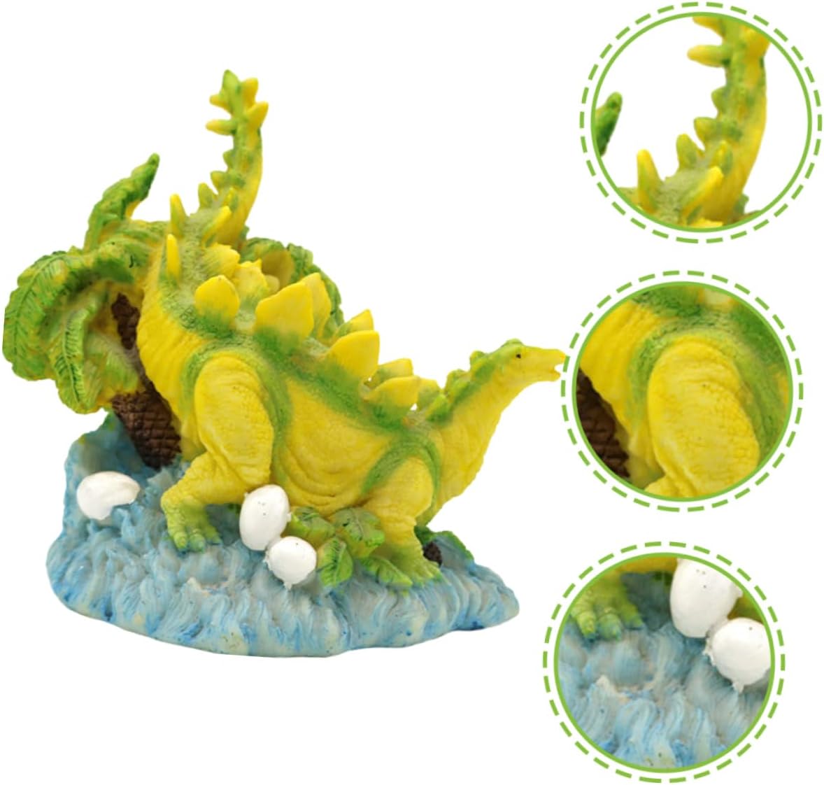 3pcs Dinosaur Fish Tank Decoration Inflatable Floating Fish Aquariums Pond Dragon Lid Tank Decorations Fish Tank Floating Diver Decorations Canister Resin