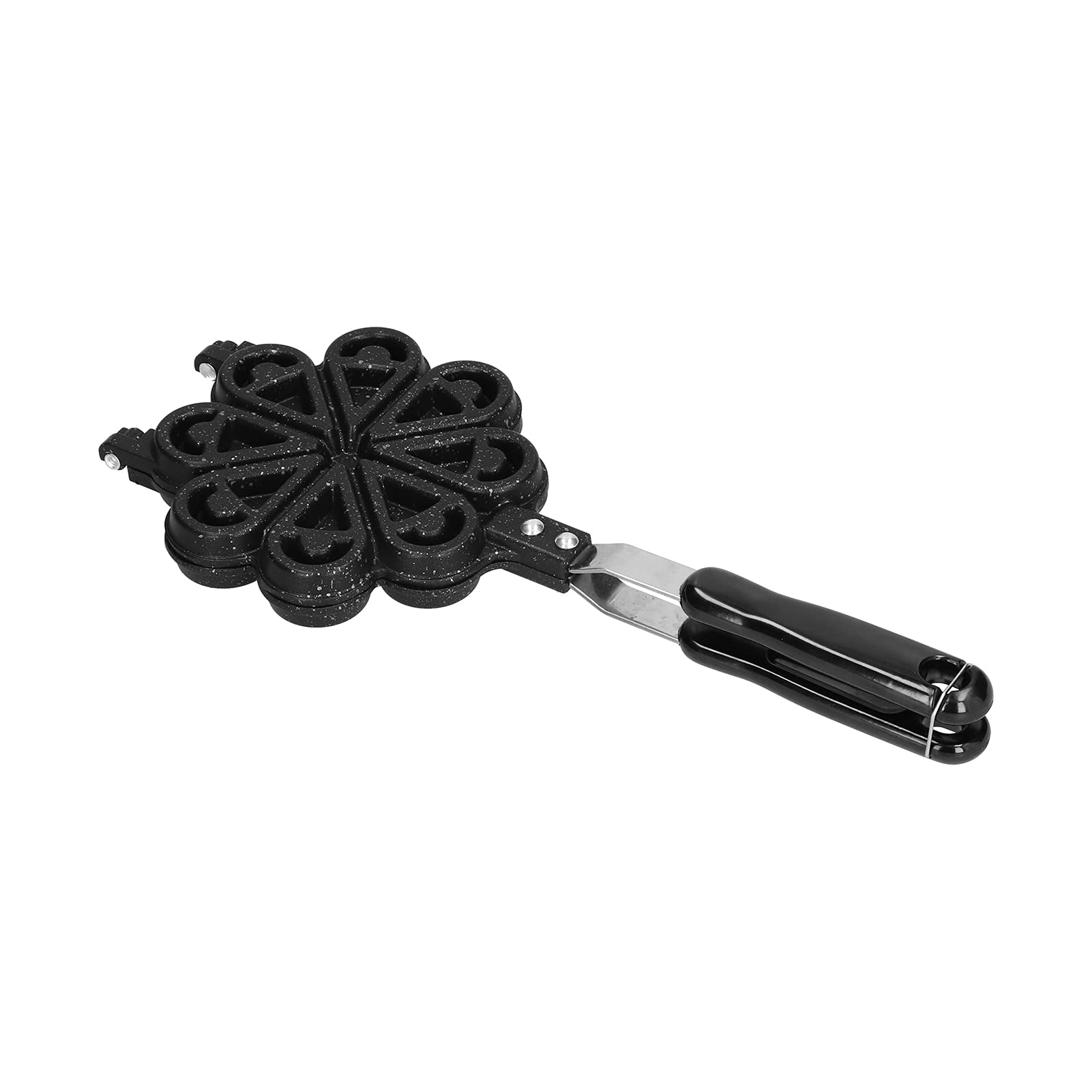 Non?Stick Stainless Steel Waffle Pan with 2 Handle Water Droplets Petal-shaped Heart-shaped Lattice