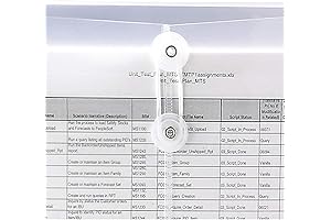 Smead 89521 Poly Envelope | 1 1/4" | String-Tie Closure |Clear